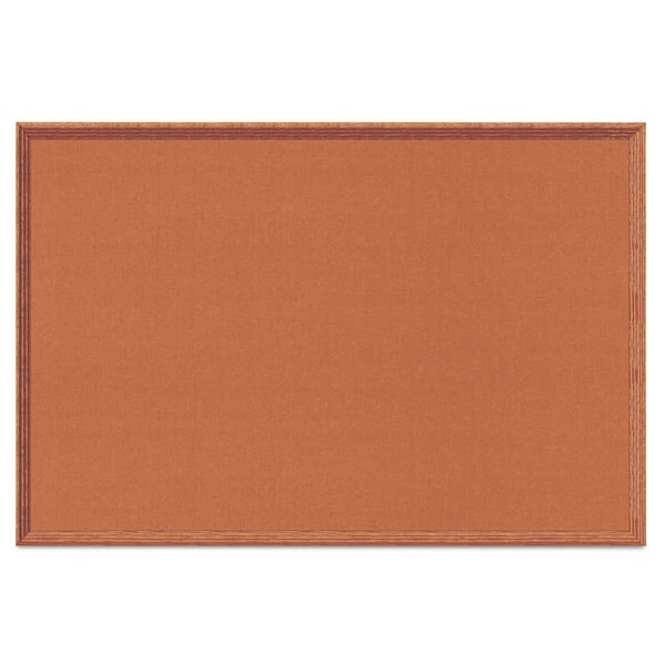 United Visual Products Board, 48x36, Cherry/Black UV703DEFAB-CHERRY-BLKPORC-CLOUD - main